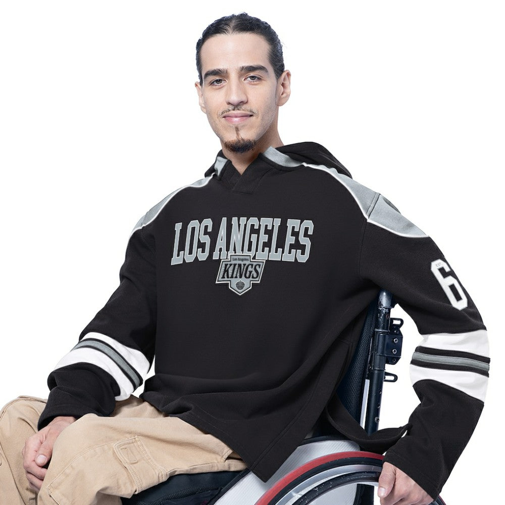 Los Angeles Kings G-III Sports by Carl Banks Adaptive Wear Lord Stanley Hooded Long Sleeve Sweatshirt - Black Sweatshirts