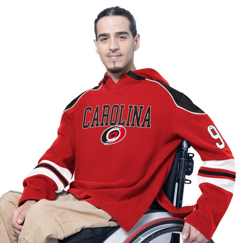 Carolina Hurricanes G-III Sports by Carl Banks Adaptive Wear Lord Stanley Hooded Long Sleeve Sweatshirt - Red Sweatshirts