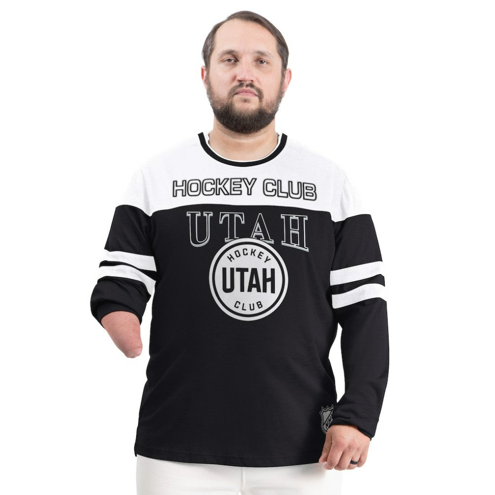 Utah Mammoth G-III Sports by Carl Banks Adaptive Wear Outlast Durene Long-Sleeve T-Shirt - Black T-shirts