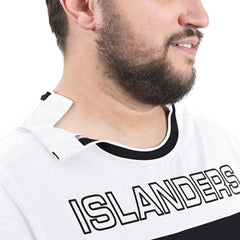 New York Islanders G-III Sports by Carl Banks Adaptive Wear Outlast Durene Long-Sleeve T-Shirt - Black T-shirts