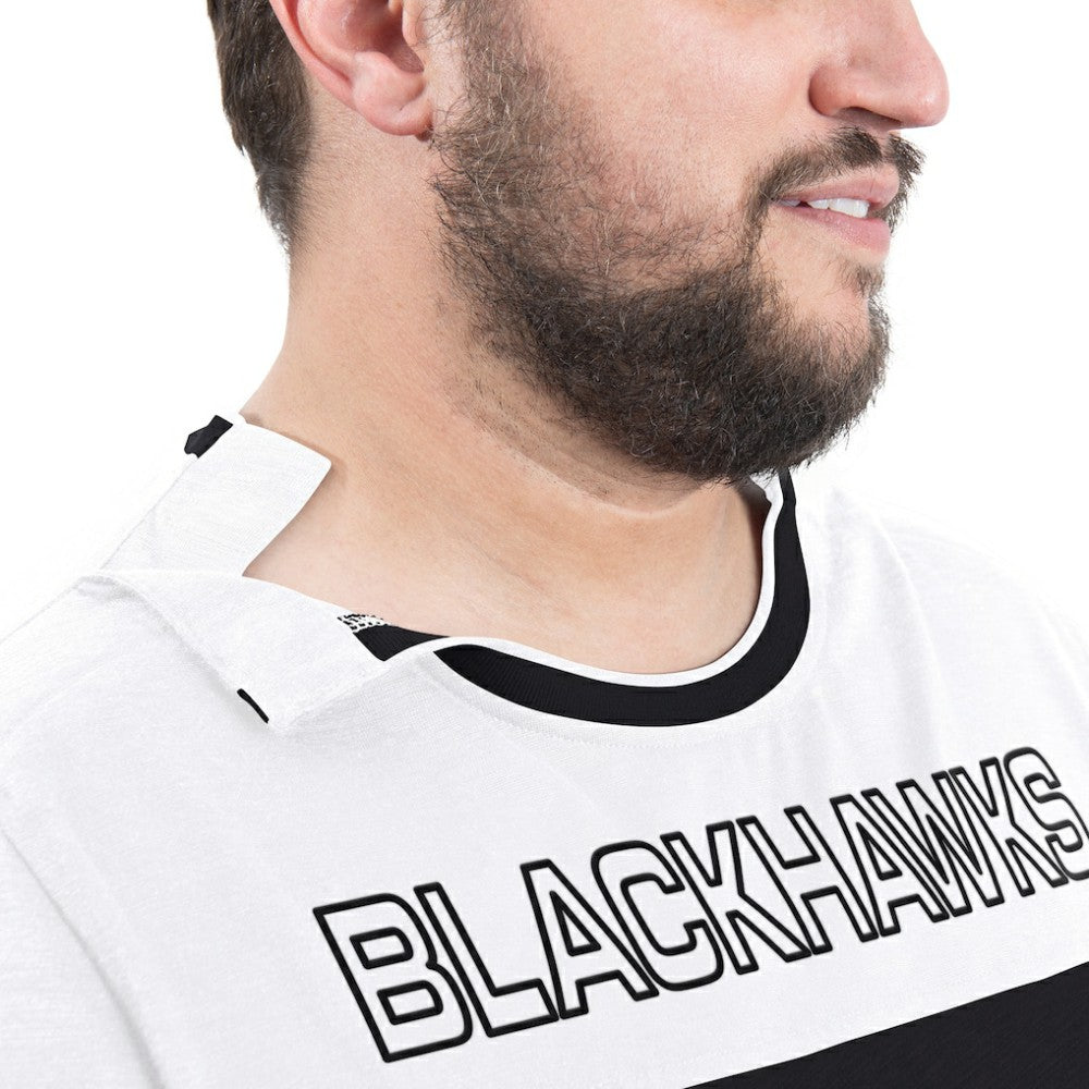 Chicago Blackhawks G-III Sports by Carl Banks Adaptive Wear Outlast Durene Long-Sleeve T-Shirt - Black T-shirts