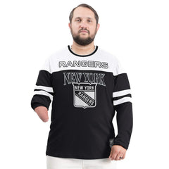 New York Rangers G-III Sports by Carl Banks Adaptive Wear Outlast Durene Long-Sleeve T-Shirt - Black T-shirts