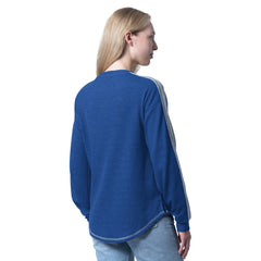 Tampa Bay Lightning G-III 4Her by Carl Banks Women's Advantage Thermal Long-Sleeve Tri-Blend T-Shirt - Blue T-shirts