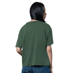 Minnesota Wild Starter Women's Oversized Hall of Fame T-Shirt - Heather Green T-shirts