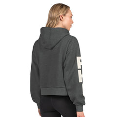 Philadelphia Flyers Starter Women's Star Player Cropped Fleece Hoodie - Heather Charcoal Hoodies