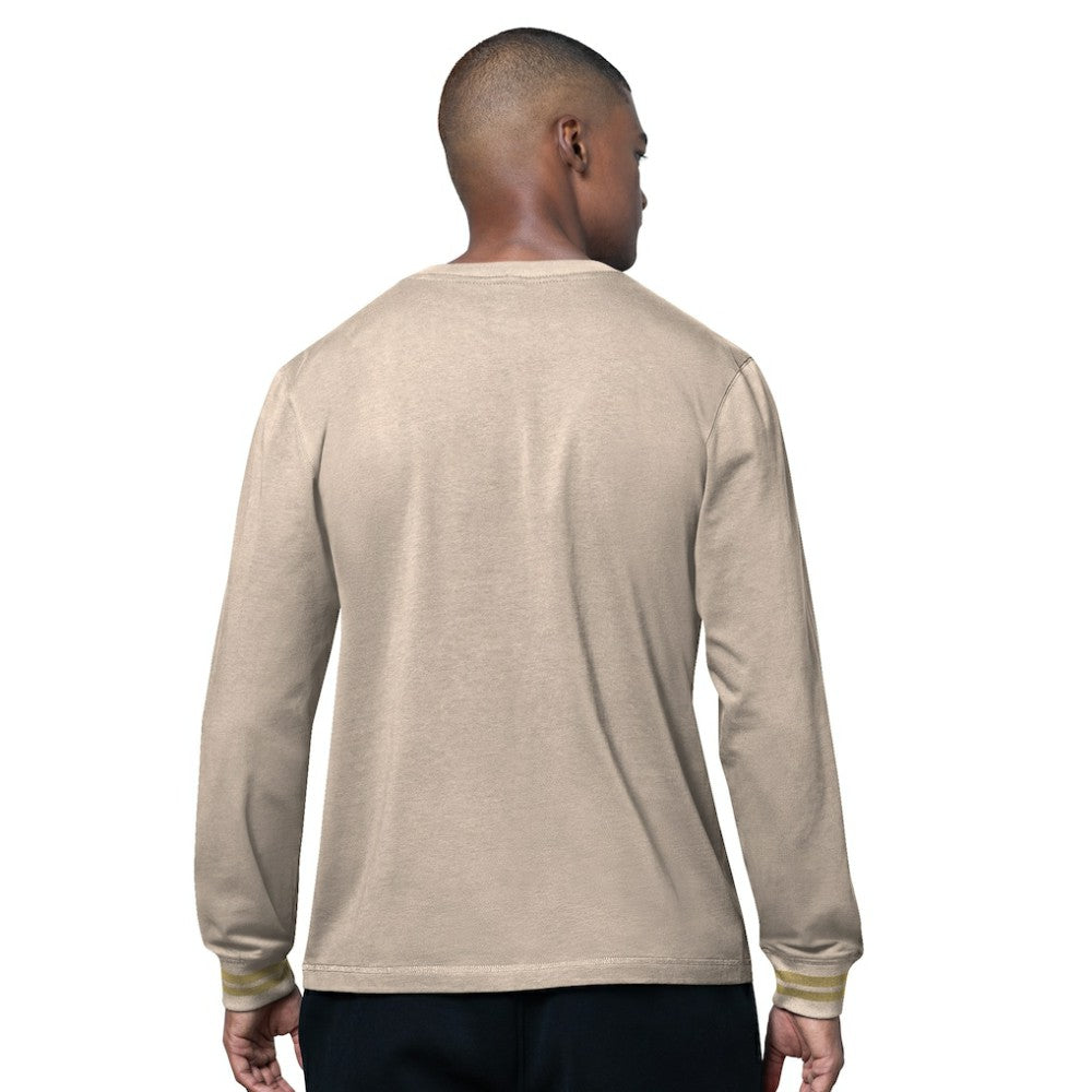 New Jersey Devils Starter Field Long Sleeve T-Shirt - Tan T-shirts