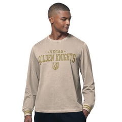 Vegas Golden Knights Starter Field Long Sleeve T-Shirt - Tan T-shirts