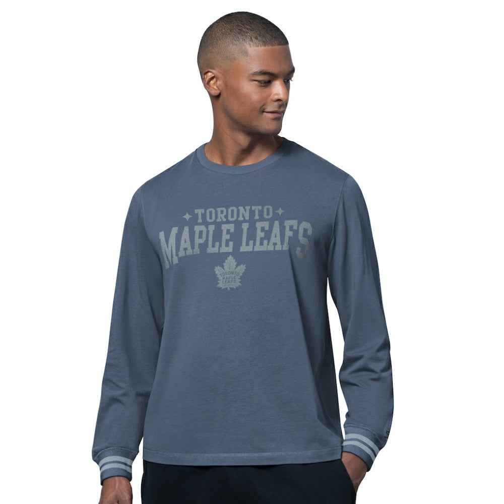 Toronto Maple Leafs Starter Field Long Sleeve T-Shirt - Blue T-shirts