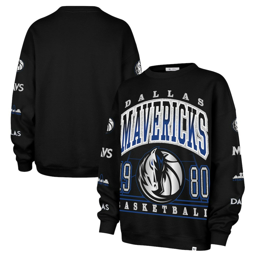 Dallas Mavericks '47 Women's 2025/26 City Edition Go Big Oversized Sweatshirt sale - Black online
