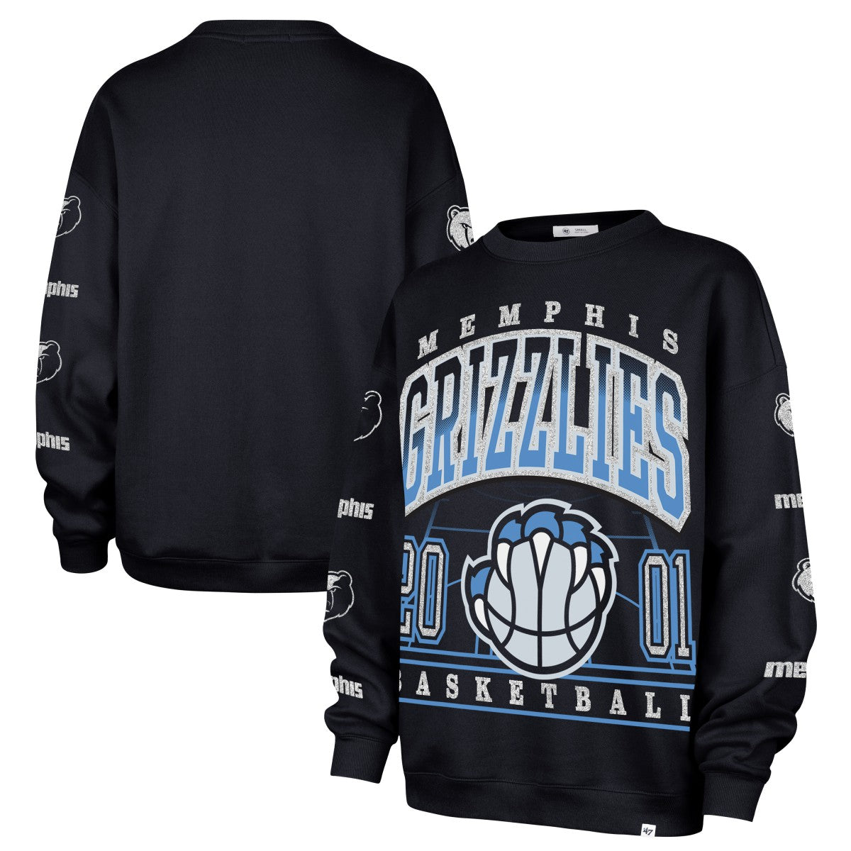Memphis Grizzlies '47 Women's 2025/26 City Edition Go Big Oversized Sweatshirt - Navy cheap