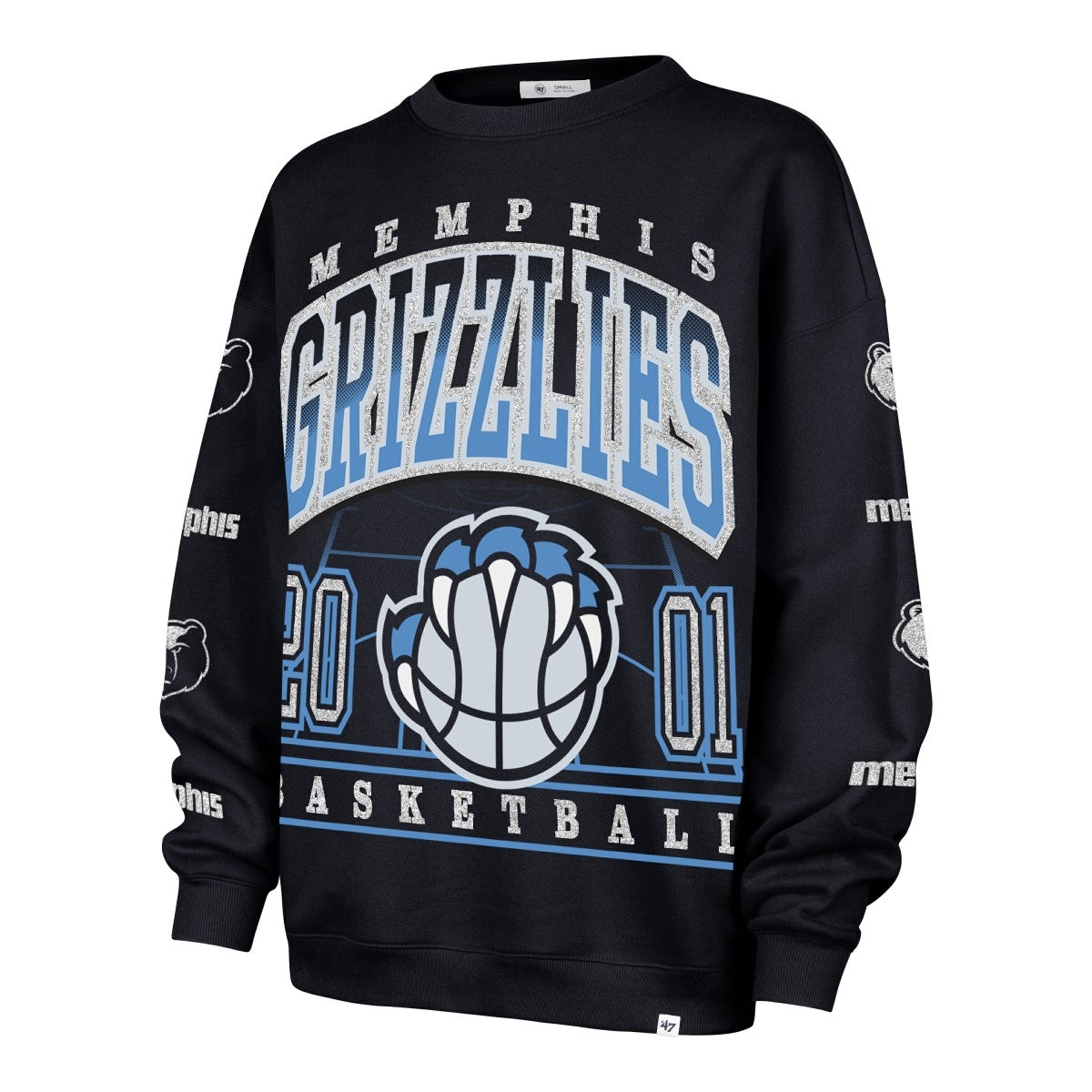 Memphis Grizzlies '47 Women's 2025/26 City Edition Go Big Oversized Sweatshirt - Navy cheap
