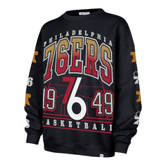 Philadelphia 76ers '47 Women's 2025/26 City Edition Go Big Oversized Sweatshirt - Navy for sale