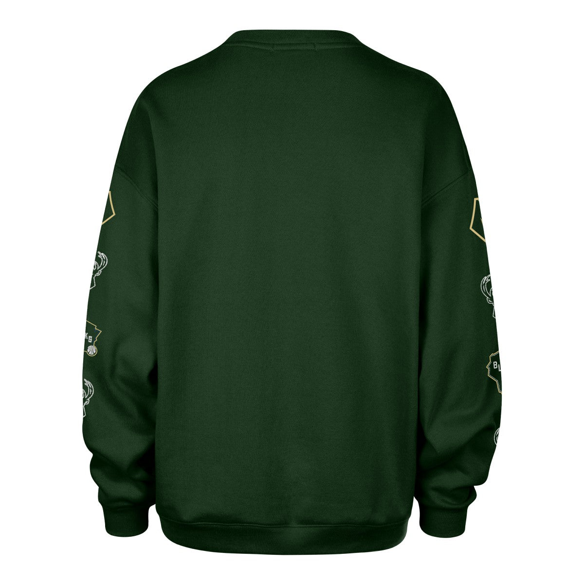Milwaukee Bucks '47 Women's 2025/26 City Edition Go Big Oversized Sweatshirt - Hunter Green for sale