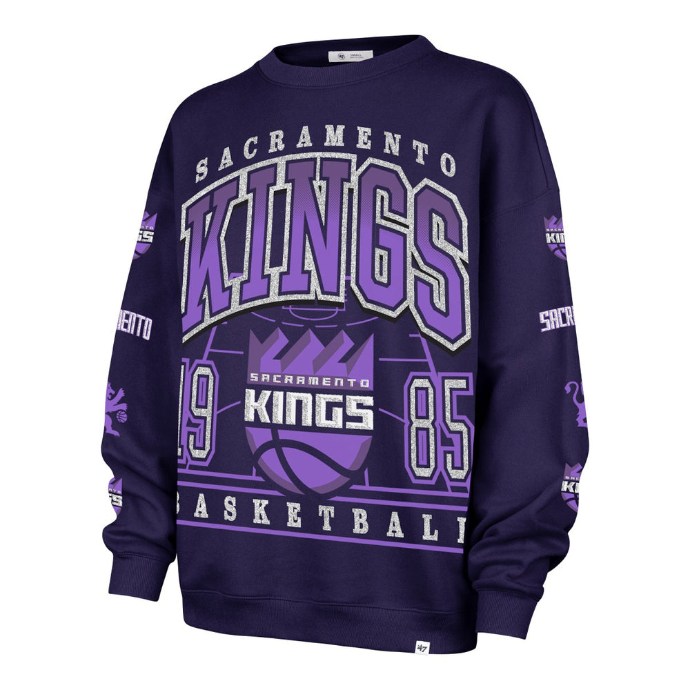 Sacramento Kings '47 Women's 2025/26 City Edition Go Big Oversized Sweatshirt - Purple shop