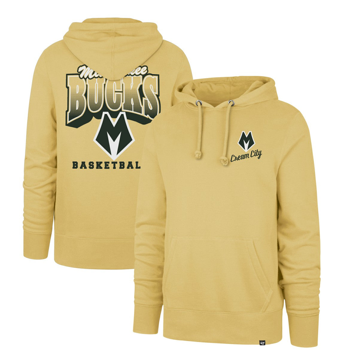 Milwaukee Bucks '47 2025/26 City Edition Jab Step Headline Hoodie - Gold sale