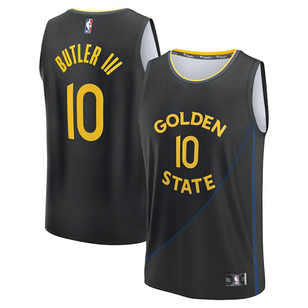 Jimmy Butler III Golden State Warriors Fast Break Replica Player Jersey sale - Statement Editi- Black for sale