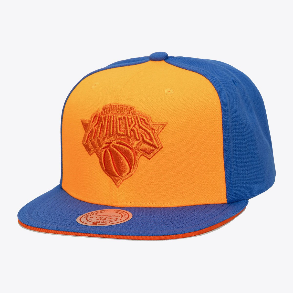 New York Knicks Color Pop Snapback Hat - Orange/Blue sale