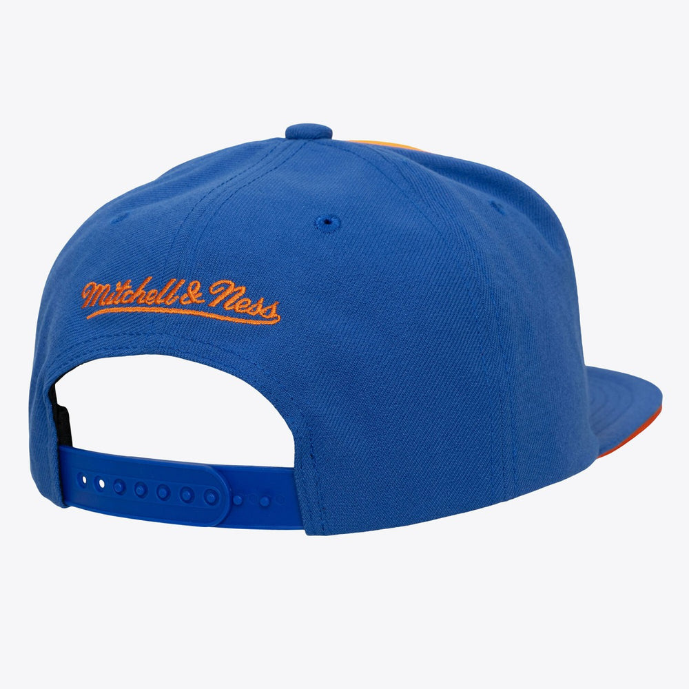 New York Knicks Color Pop Snapback Hat - Orange/Blue sale