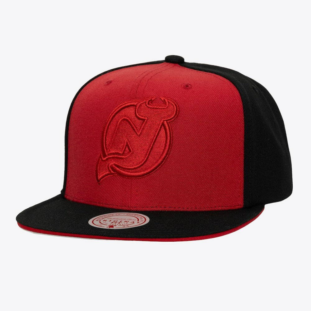 New Jersey Devils Mitchell & Ness Color Pop Snapback Hat - Red/Black Jerseys