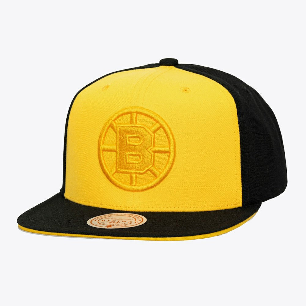 Boston Bruins Mitchell & Ness Color Pop Snapback Hat - Gold/Black Hats