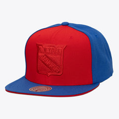 New York Rangers Mitchell & Ness Color Pop Snapback Hat - Red/Blue Hats