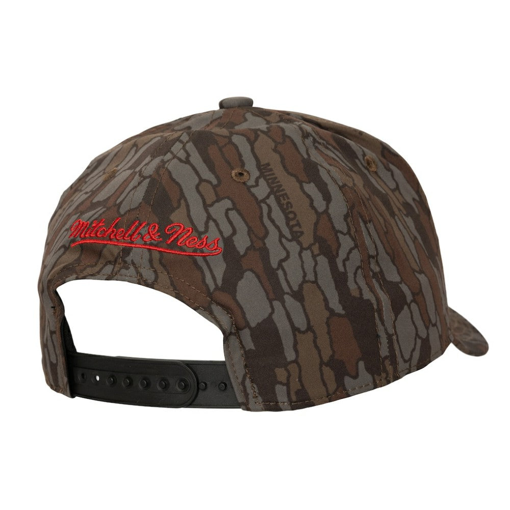 Minnesota Wild Mitchell & Ness Hidden Camo Pro Crown Adjustable Hat - Camo Hats