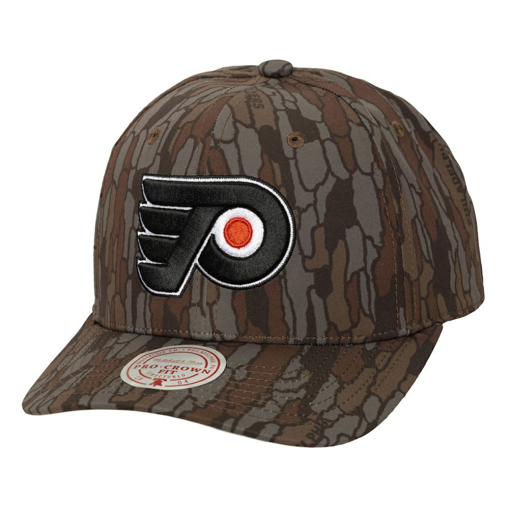 Philadelphia Flyers Mitchell & Ness Hidden Camo Pro Crown Adjustable Hat - Camo Hats