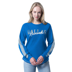 Dallas Mavericks G-III 4Her by Carl Banks Women's Advantage Tri-Blend Long Sleeve T-Shirt sale - Blue cheap