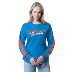 Oklahoma City Thunder G-III 4Her by Carl Banks Women's Advantage Tri-Blend Long Sleeve T-Shirt - Heather Blue shop