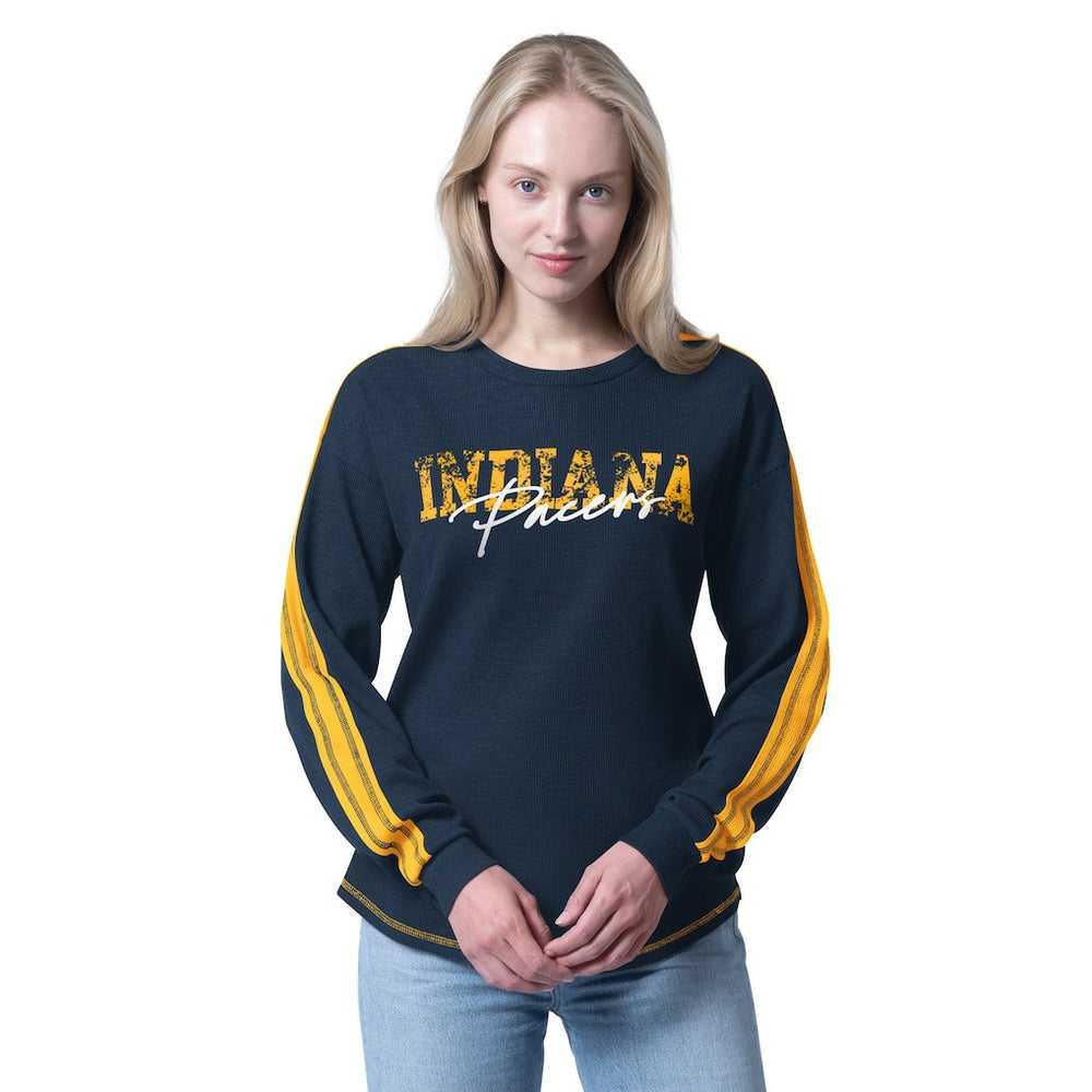 Indiana Pacers G-III 4Her by Carl Banks Women's Advantage Tri-Blend Long Sleeve T-Shirt - Navy shop