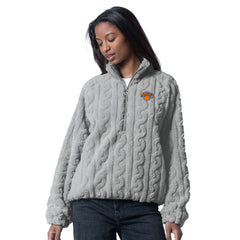 New York Knicks G-III 4Her by Carl Banks Women's Champ Half-Zip Pullover - Gray on sale