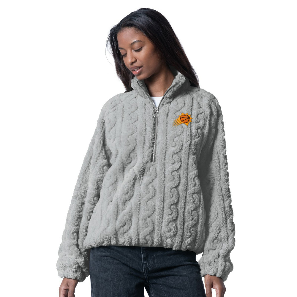 Phoenix Suns G-III 4Her by Carl Banks Women's Champ Half-Zip Pullover - Gray discount