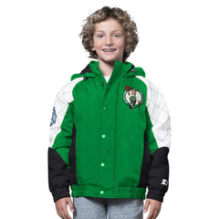 Boston Celtics Starter Youth All Time Pro Jr. Full-Zip Hoodie Jacket - Kelly Green/Black outlet