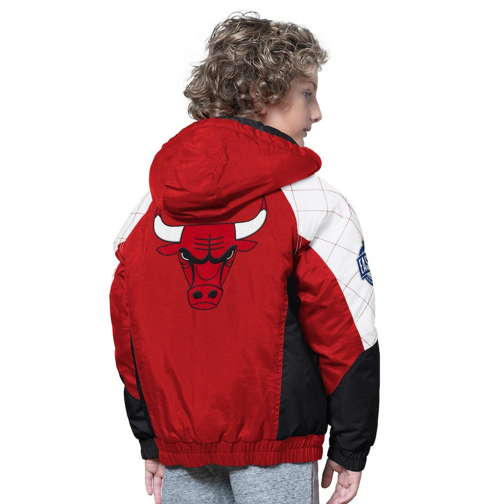 Chicago Bulls Starter Youth All Time Pro Jr. Full-Zip Hoodie Jacket - Red/Black on sale