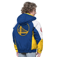 Golden State Warriors Starter Youth All Time Pro Jr. Full-Zip Hoodie Jacket sale - Royal/Gold discount