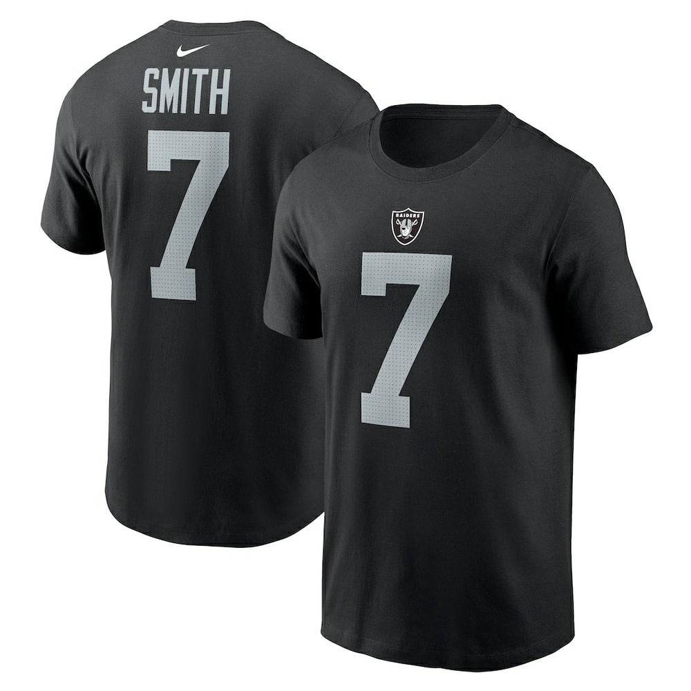 Geno Smith Las Vegas Raiders Name & Number T-Shirt - Black for sale