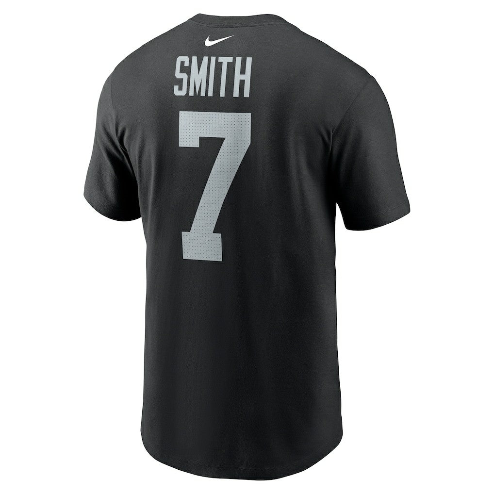 Geno Smith Las Vegas Raiders Name & Number T-Shirt - Black for sale