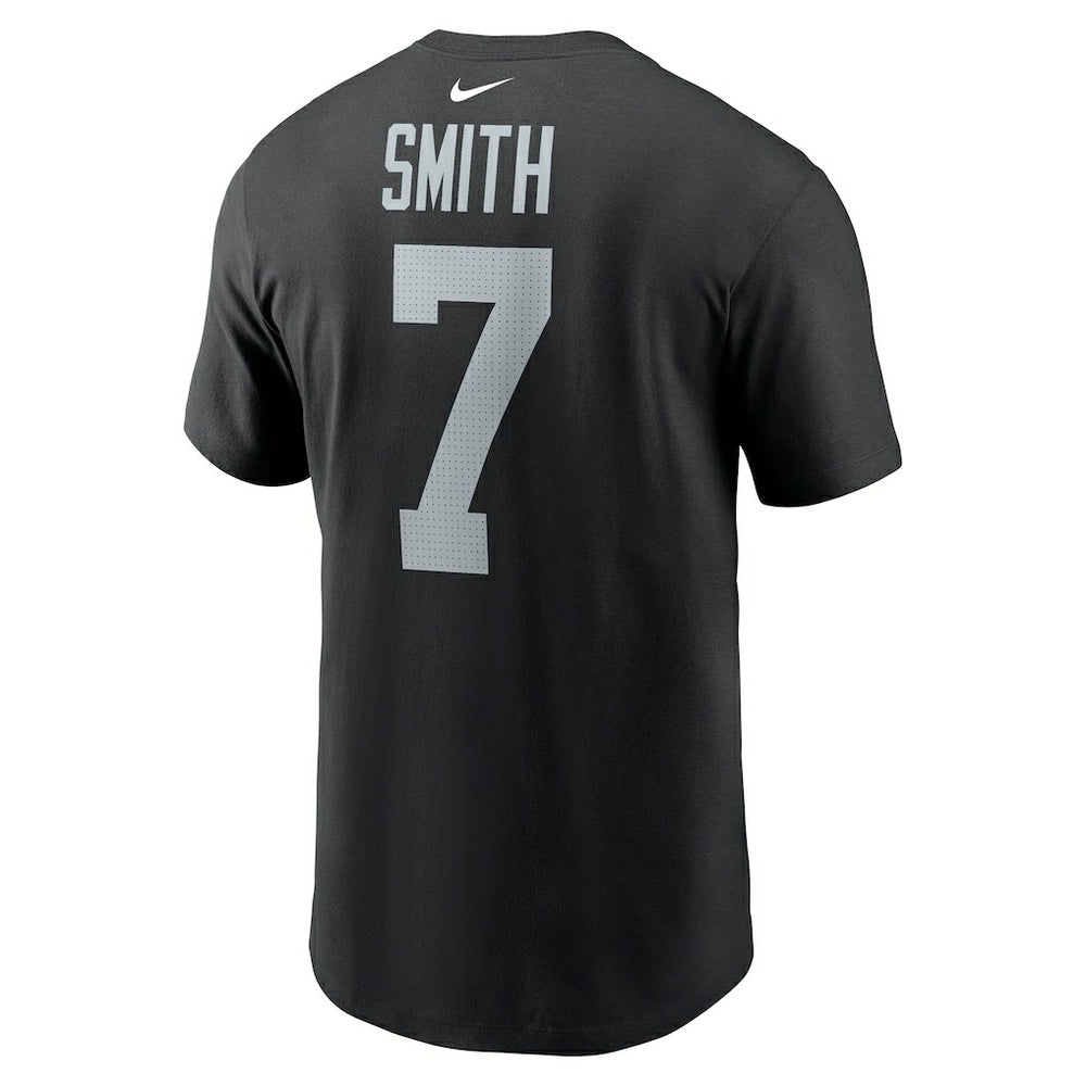 Geno Smith Las Vegas Raiders Name & Number T-Shirt - Black for sale