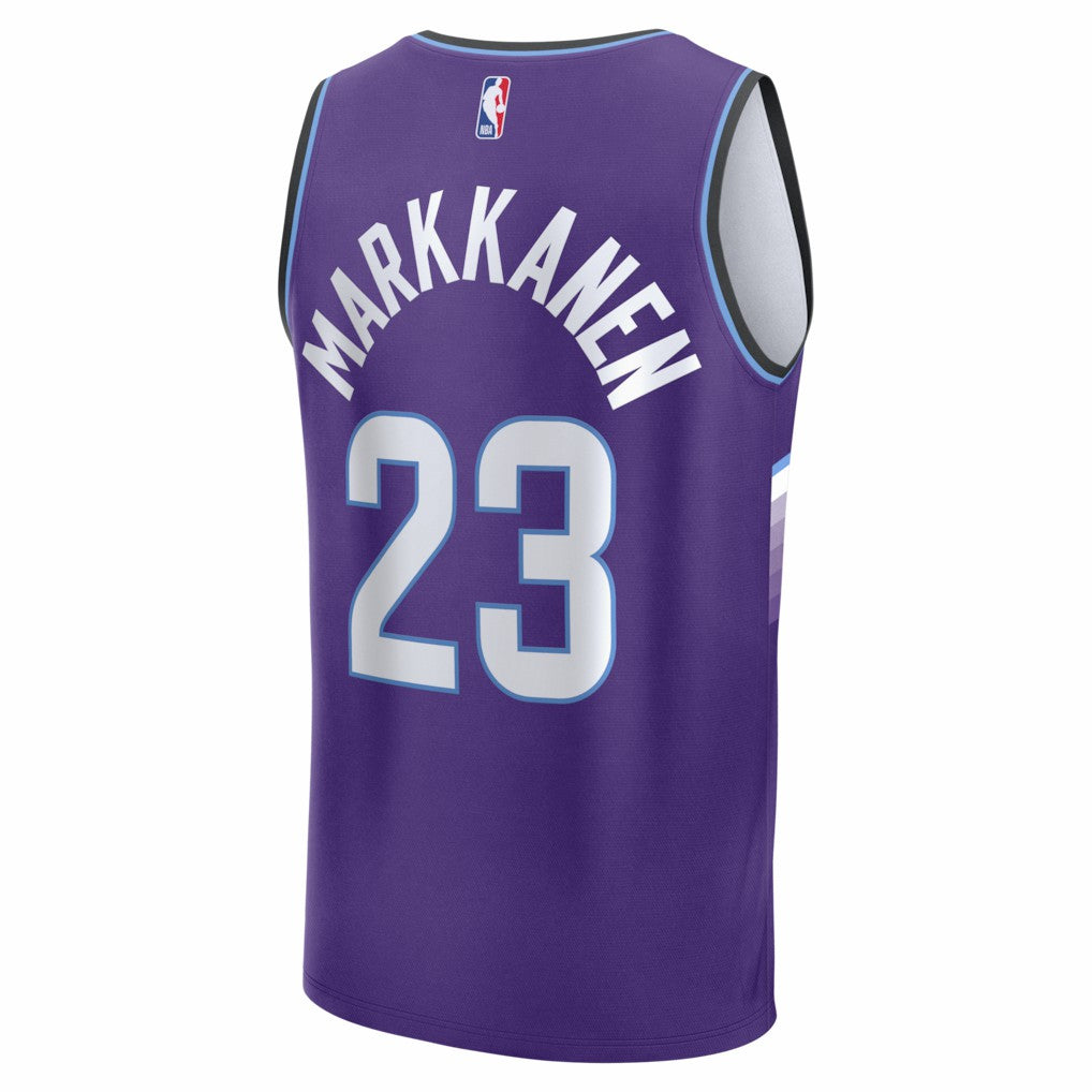Lauri Markkanen Utah Jazz Fast Break Replica Jersey - Icon Edition - Purple online