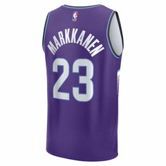 Lauri Markkanen Utah Jazz Youth Fast Break Replica Jersey - Icon Edition - Purple discount