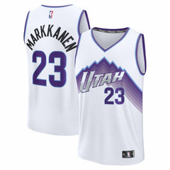 Lauri Markkanen Utah Jazz Youth Fast Break Replica Jersey - Association Edition - White for sale