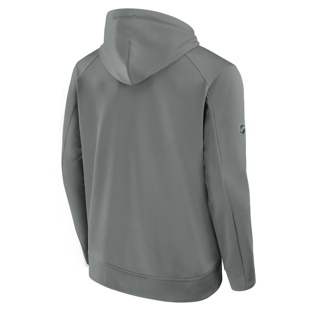 Edmonton Oilers Fanatics 2025 Stanley Cup Playoffs Authentic Pro Rink Fly Fleece Pullover Hoodie - Gray Hoodies