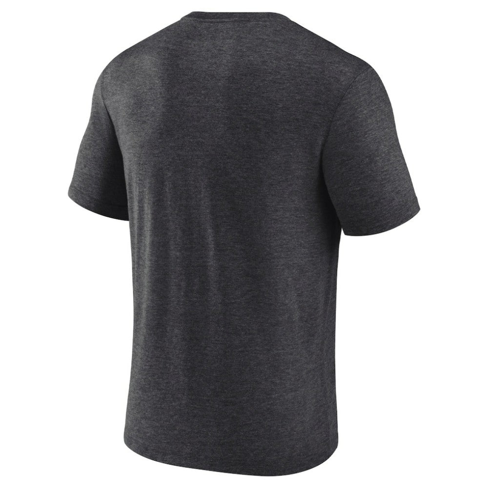 Florida Panthers Fanatics 2025 Stanley Cup Playoffs Crossbar Tri-Blend T-Shirt - Heather Charcoal T-shirts