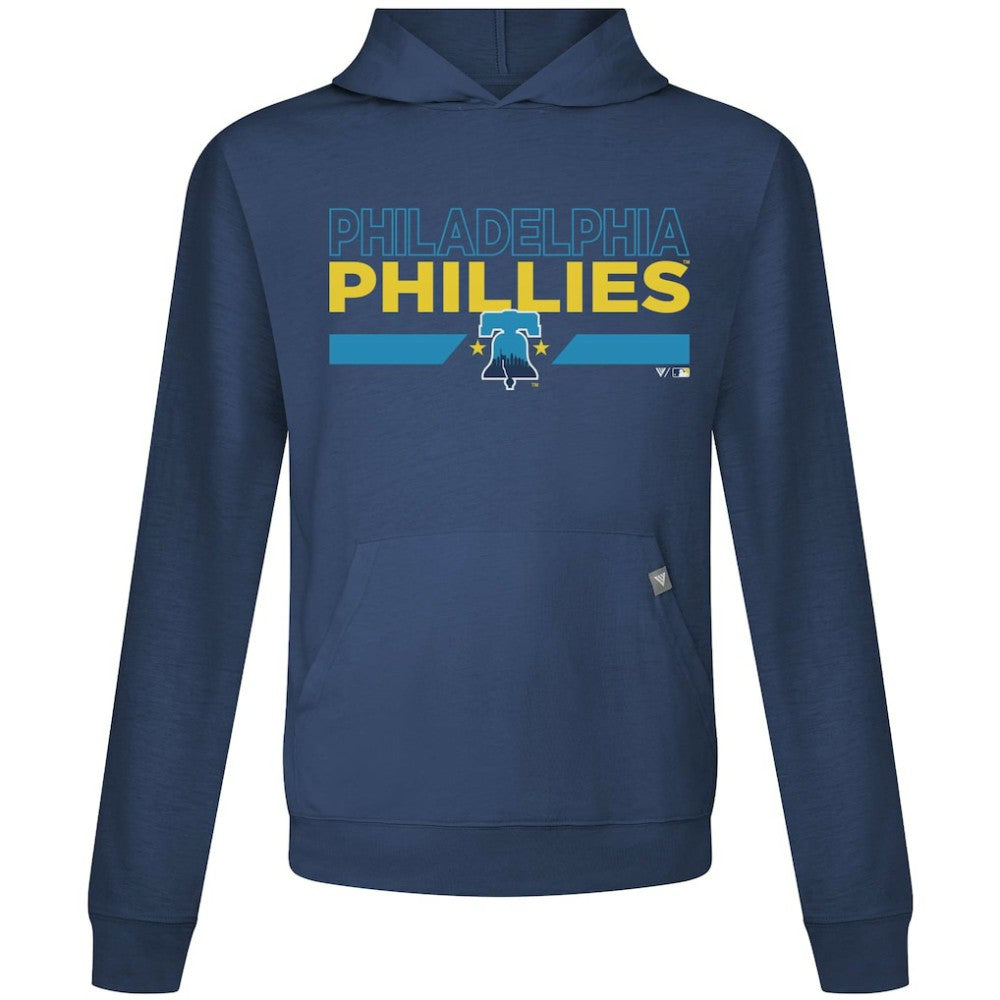 Philadelphia Phillies Levelwear City Connect Relay No Hitter Pullover Hoodie Navy