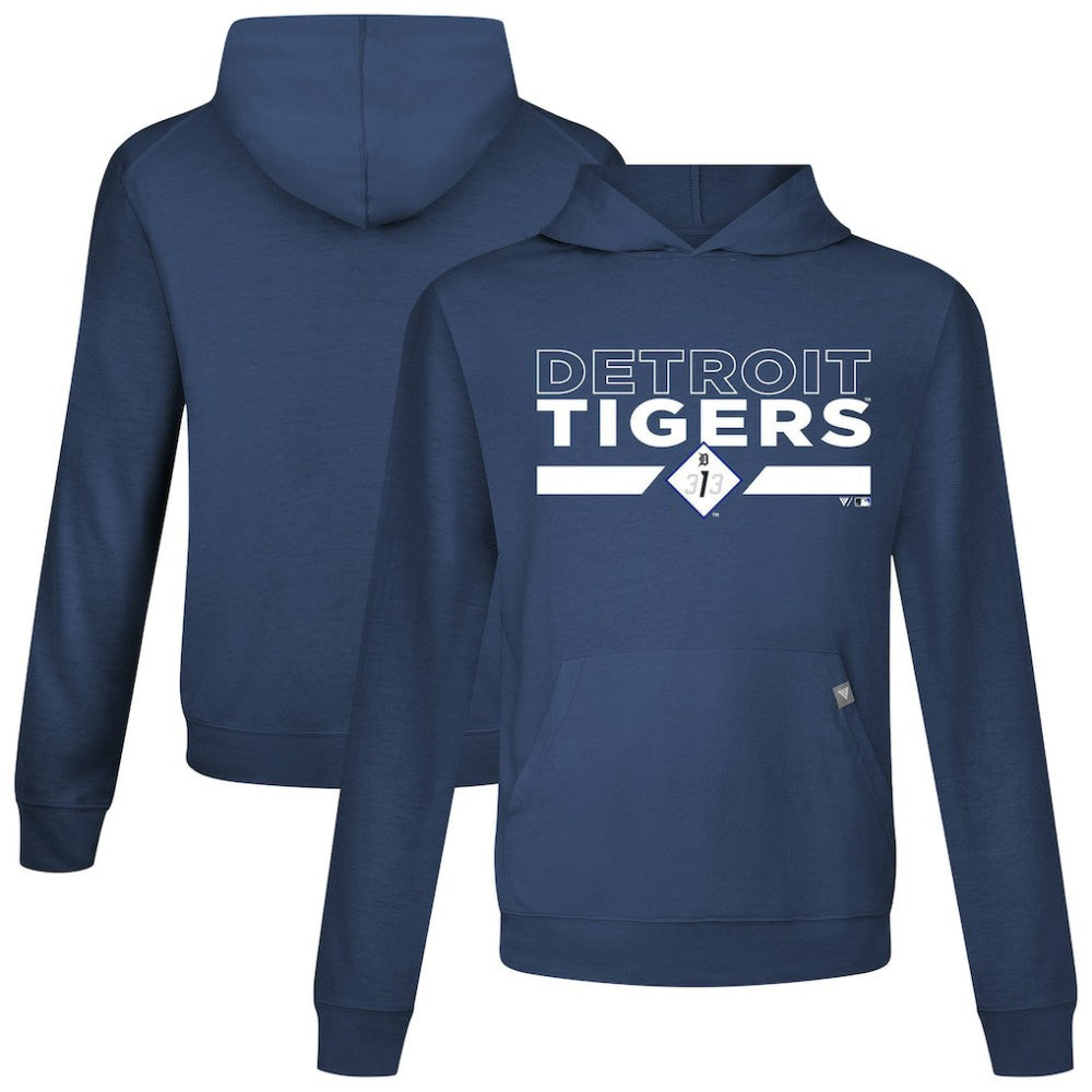 Detroit Tigers Levelwear City Connect Relay No Hitter Pullover Hoodie Navy