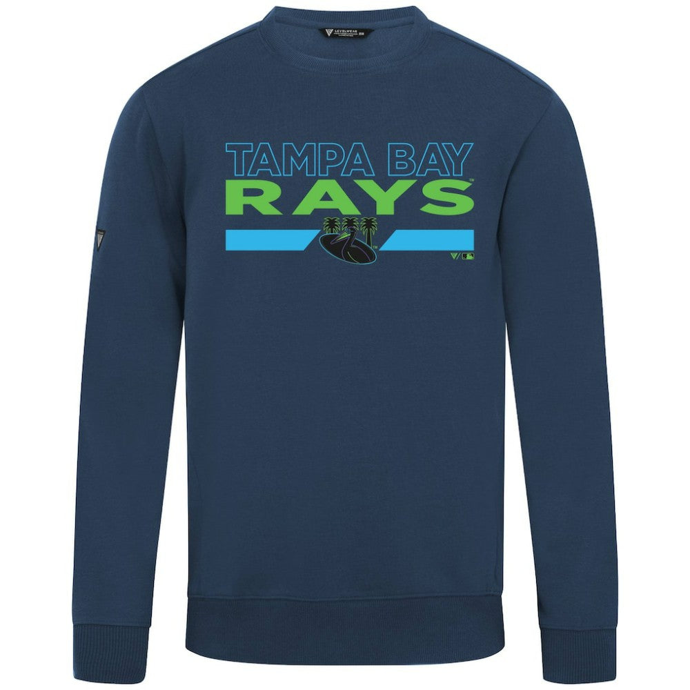 Tampa Bay Rays Levelwear City Connect Zane No Hitter Pullover Sweatshirt Navy