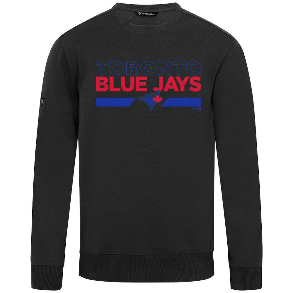 Toronto Blue Jays Levelwear City Connect Zane No Hitter Pullover Sweatshirt Black