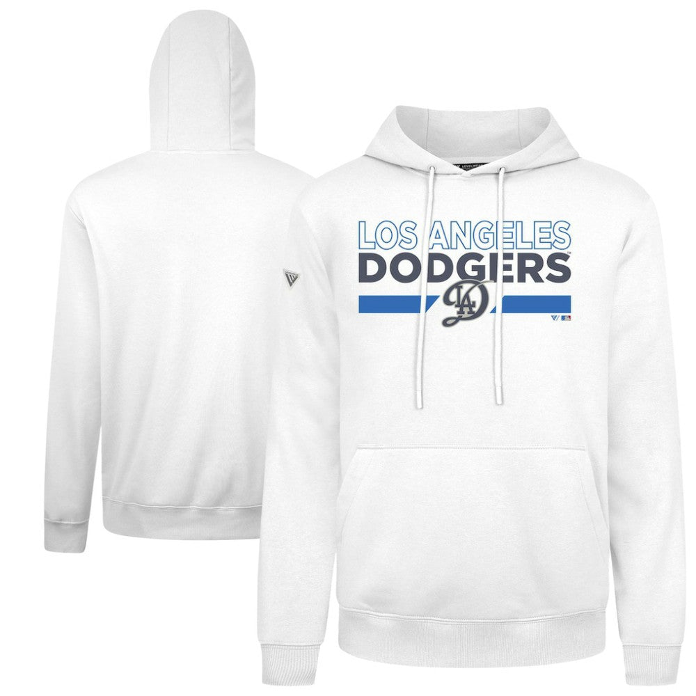 Los Angeles Dodgers Levelwear City Connect Podium No Hitter Pullover Hoodie White