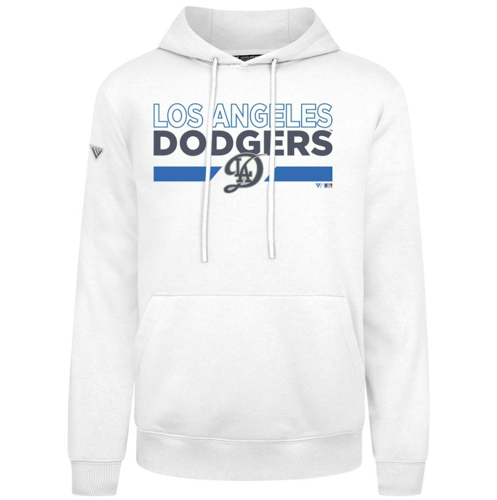 Los Angeles Dodgers Levelwear City Connect Podium No Hitter Pullover Hoodie White