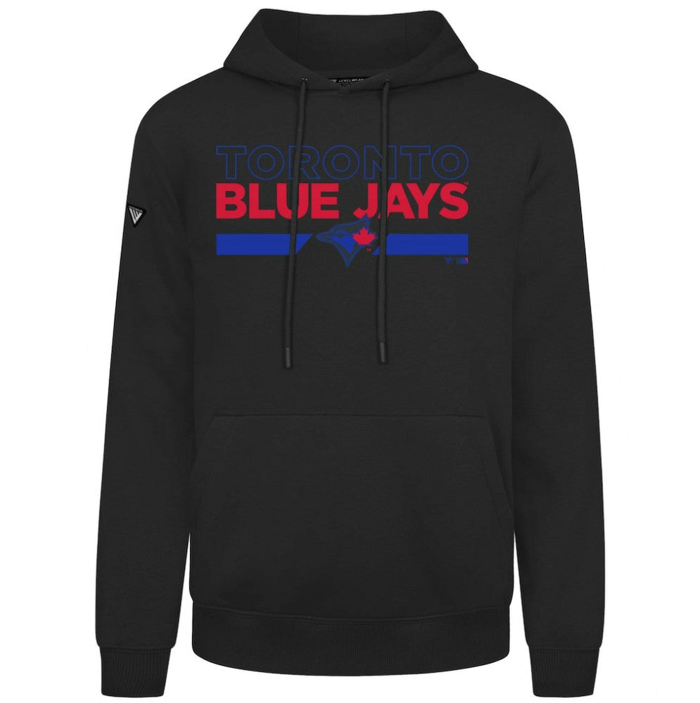 Toronto Blue Jays Levelwear City Connect Podium No Hitter Pullover Hoodie Black
